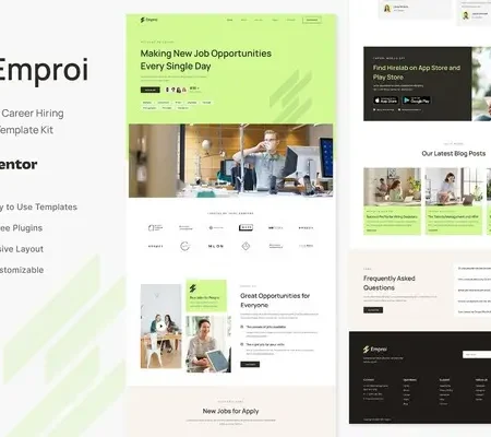 Emproi – Job Board & Career Hiring Elementor Template Kit