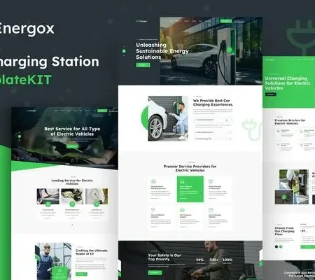 Energox – EV Charging Station Elementor Template Kit