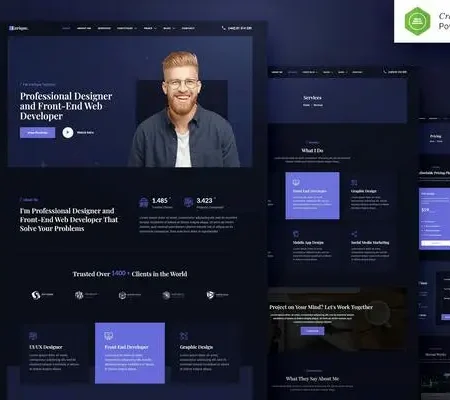 Enrique – Personal CV/Resume & Portfolio Elementor Template Kit
