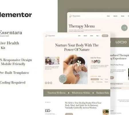 Essentara – Alternative Health Elementor Template Kit