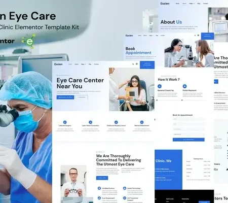 Essien – Eye Care Clinic Elementor Template Kit