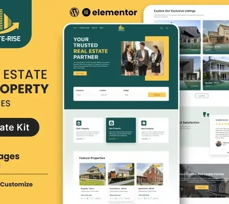 Estate Rise – Real Estate Elementor Template Kit