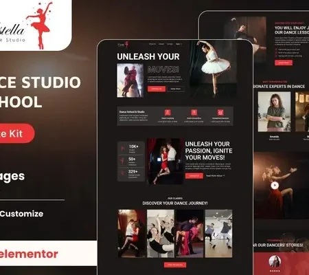 Estella – Dance School & Studio Elementor Template Kit
