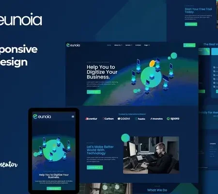 Eunoia – Tech Company Digital Service Elementor Template Kit