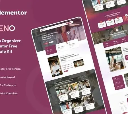 Eveno – Events Organizer Elementor Template Kit