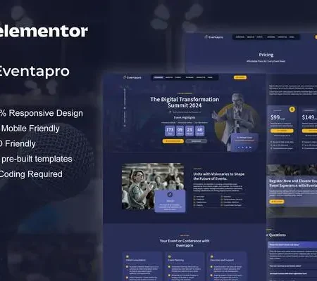 Eventapro – Event & Conference Elementor Pro Template Kit