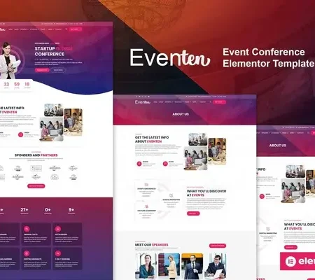 Eventen – Event Conference Elementor Pro Template Kit