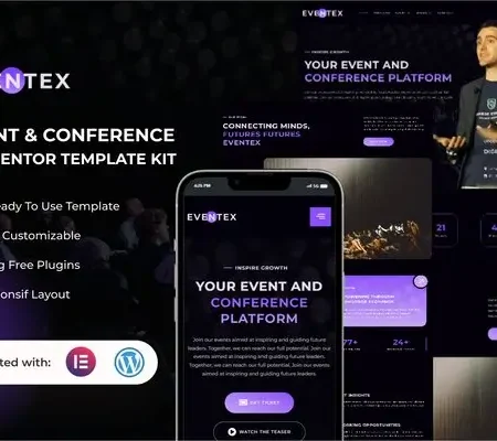 Eventex – Event & Conference Elementor Template Kit