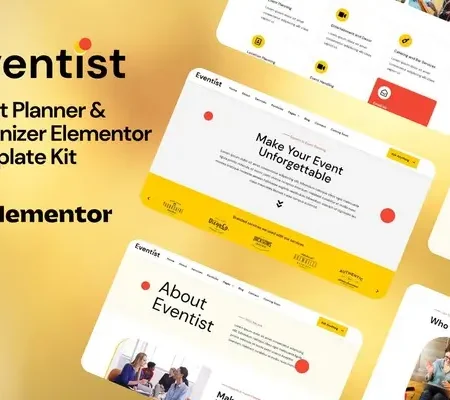 Eventist – Event Planner & Organizer Elementor Template Kit
