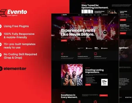 Evento – Event Agency Elementor Template Kit