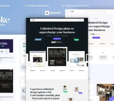 EvokeStudio – Creative Digital Agency Elementor Pro Template Kit