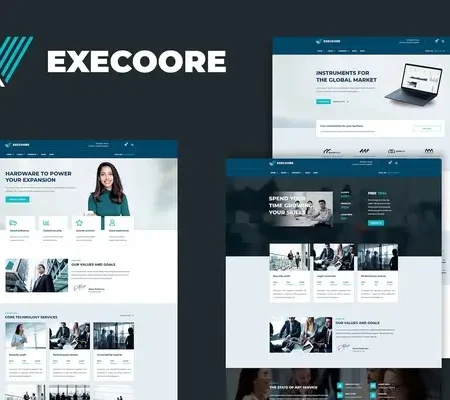 Execoore – Tech & Fintech Crypto Elementor Template Kit