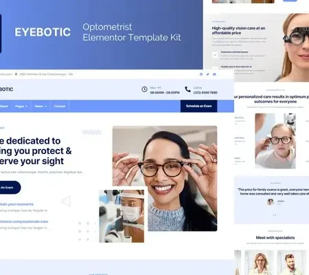 EyeBotic – Optometrist Elementor Template Kit