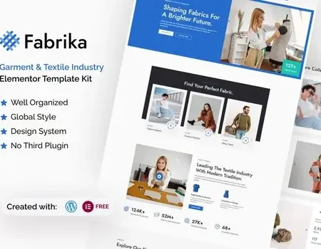 Fabrika – Garment & Textile Industry Elementor Template Kit