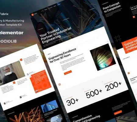 Fabrix – Industry & Manufacturing Elementor Template Kit