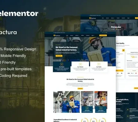 Factura – Industry & Manufacturing Elementor Template Kit