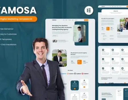 Famosa – Digital Marketing Agency Elementor Template Kit