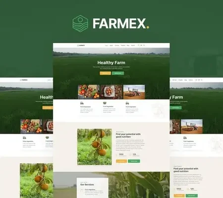 Farmex – Agriculture & Farm Elementor Template Kit
