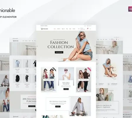Fashionable – Fashion Shop Elementor Template Kit