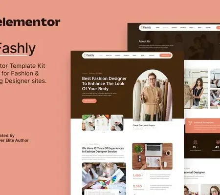 Fashly – Fashion & Clothing Designer Elementor Template Kit