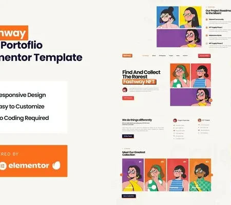 Fashway – NFT Portfolio Elementor Template Kit