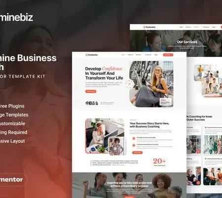 Feminebiz – FeminineBusinessCoach Elementor Template Kit