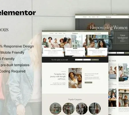 Femmous – Modern Feminine Blog Elementor Template Kit