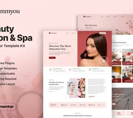 Femmyou – Beauty Salon & Spa Elementor Template Kit