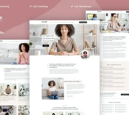 Fempire – Business Coach Elementor Template Kit