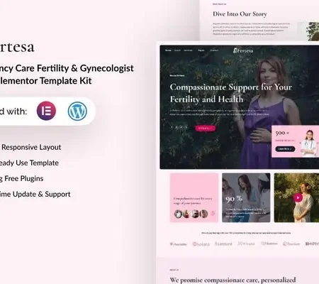 Fertesa – Pregnancy Care Fertility & Gynecologist Elementor Template Kit