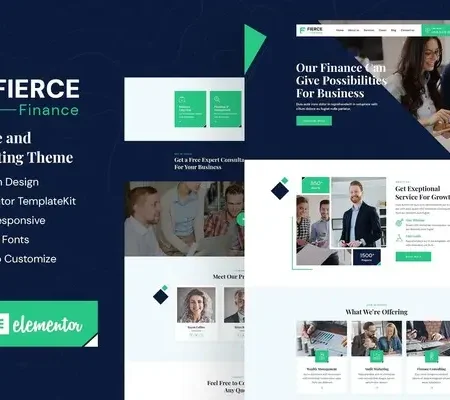 Fierce – Finance Elementor Template Kit