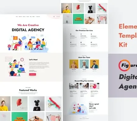 Figura – Creative Agency Elementor Template Kit