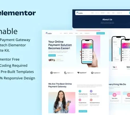 Finable – Online Payment Gateway & Fintech Elementor Template Kit