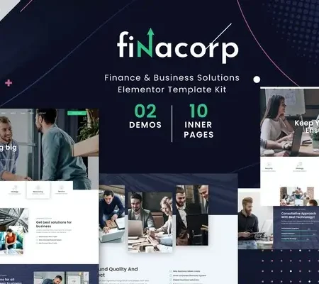 FinaCorp – Finance Corporate Elementor Template Kit