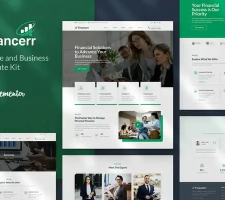 Financerr – Business & Finance Template Kit