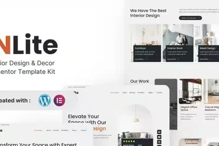 Inlite – Interior Design & Decor Elementor Template Kit