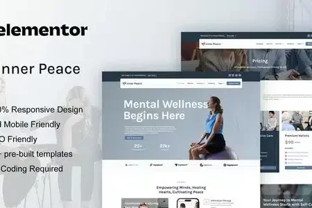 InnerPeace Mental Health Care Elementor Kit