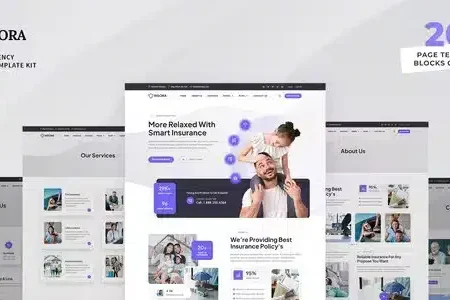 Insora Insurance Agency Elementor Template Kit