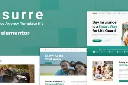 Insurre Insurance Agency Elementor Template Kit