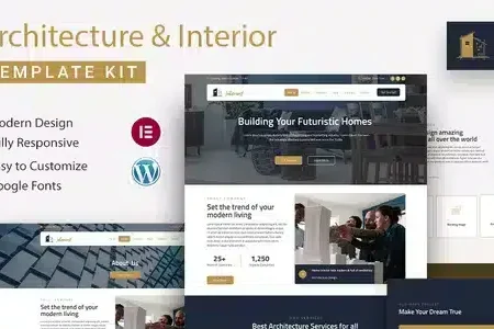 InteriorX Interior Design Elementor Template Kit