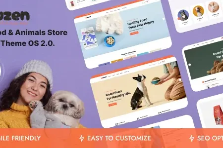 Pawzen – Pets Food & Animals Store Shopify Theme