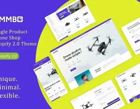 Ammbo – Single Product Drone Shop Shopify Theme