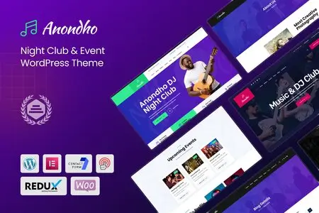 Anondho – Night Club & Event WooCommerce WordPress
