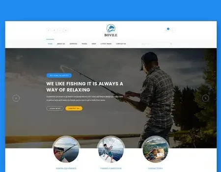 Bovile – Fishing HTML Template