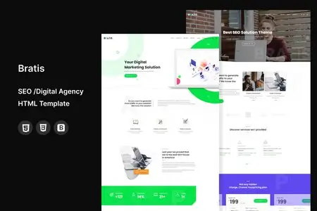 Bratis – SEO /Digital Agency HTML5 Template
