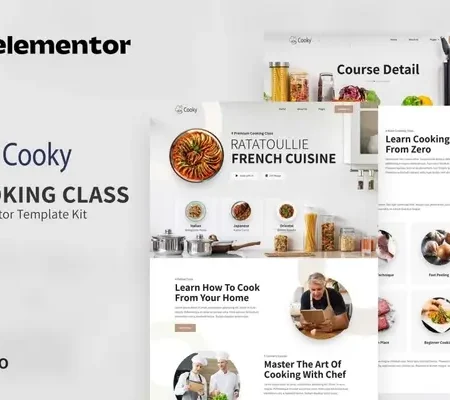 Cooky – Cooking Class Elementor Template Kit