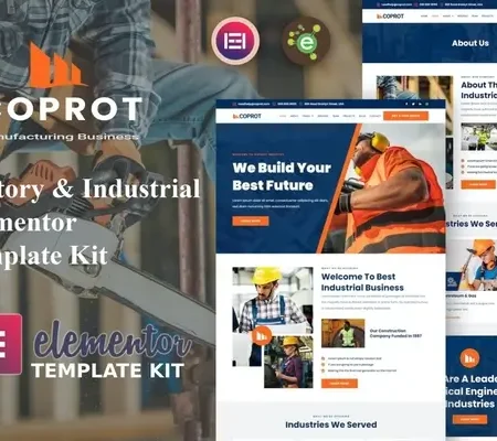 Coprot – Factory & Industrial Elementor Template Kit