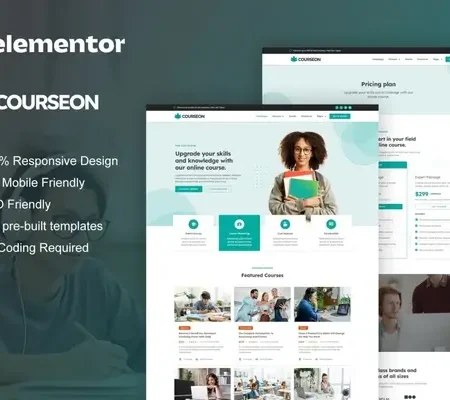 CourseOn – Online Course & Education Elementor Template Kit