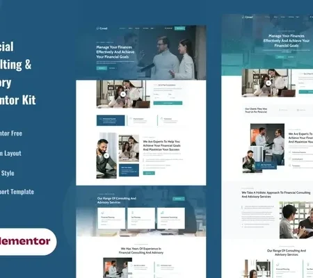 Covad – Financial Consulting & Advisory Services Elementor Template Kit
