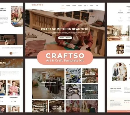 Craftso – Crafting Elementor Template Kit